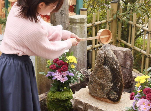 水かけ地蔵 神様とご利益 縁結び祈願 京都地主神社