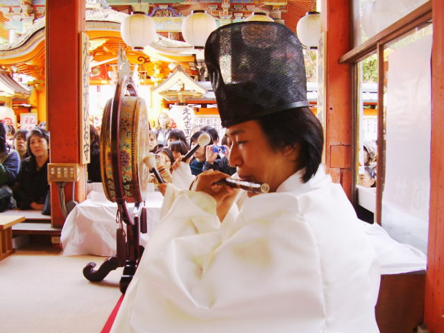 地主神社もみじ祭り　神楽