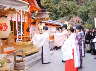 地主神社大祓祭　拝礼