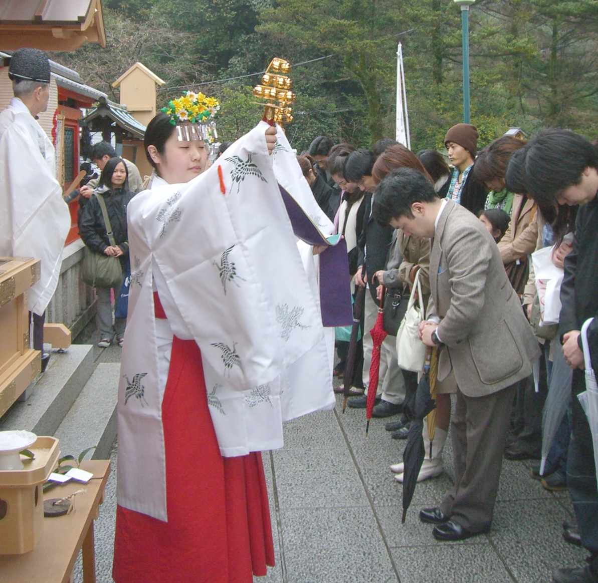 えんむすび地主祭り巫女神鈴の儀