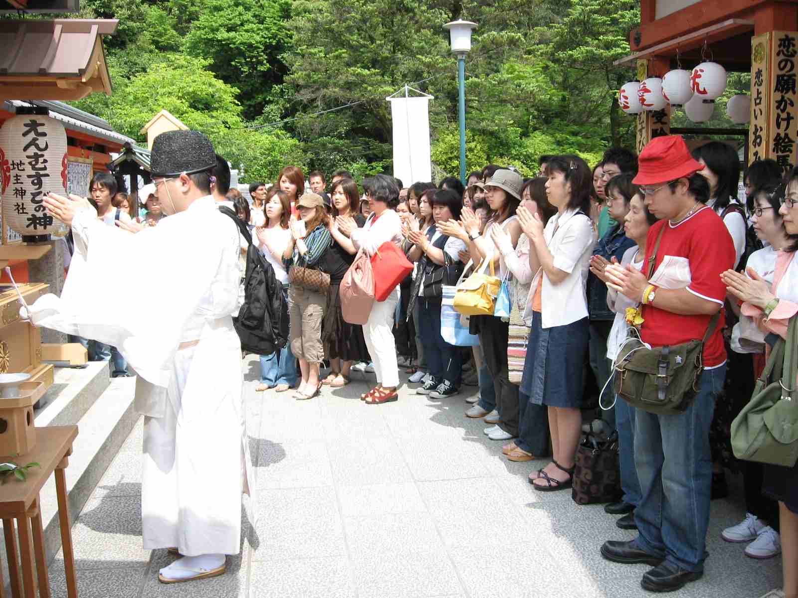 えんむすび地主祭り玉串拝礼