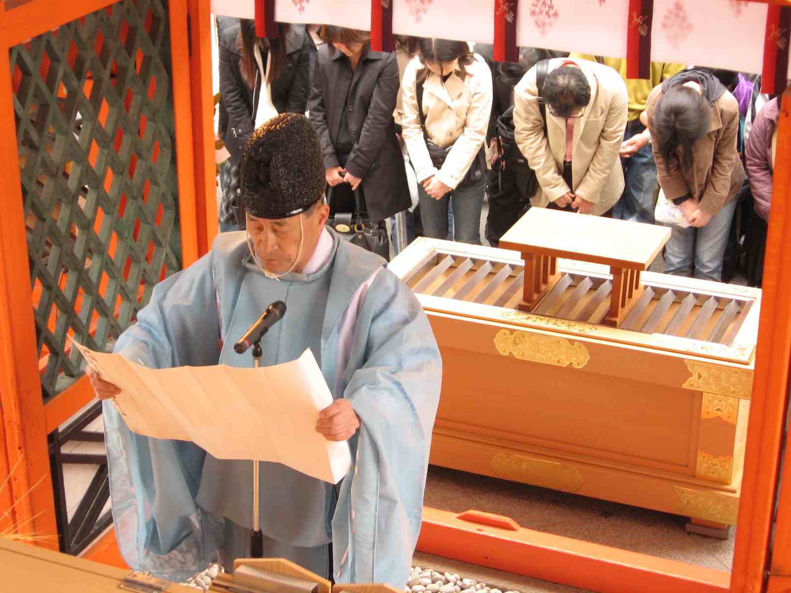 地主神社　宮司　祝詞奏上