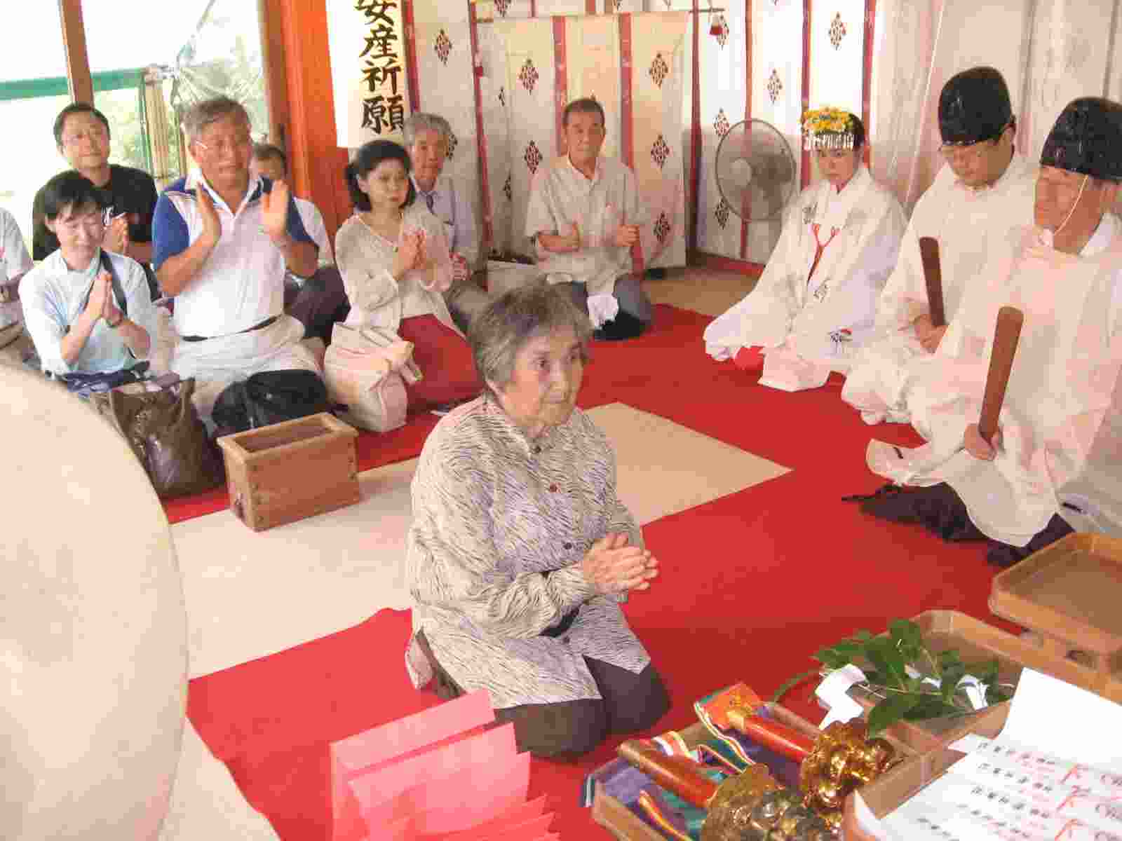 敬老祭　玉串拝礼