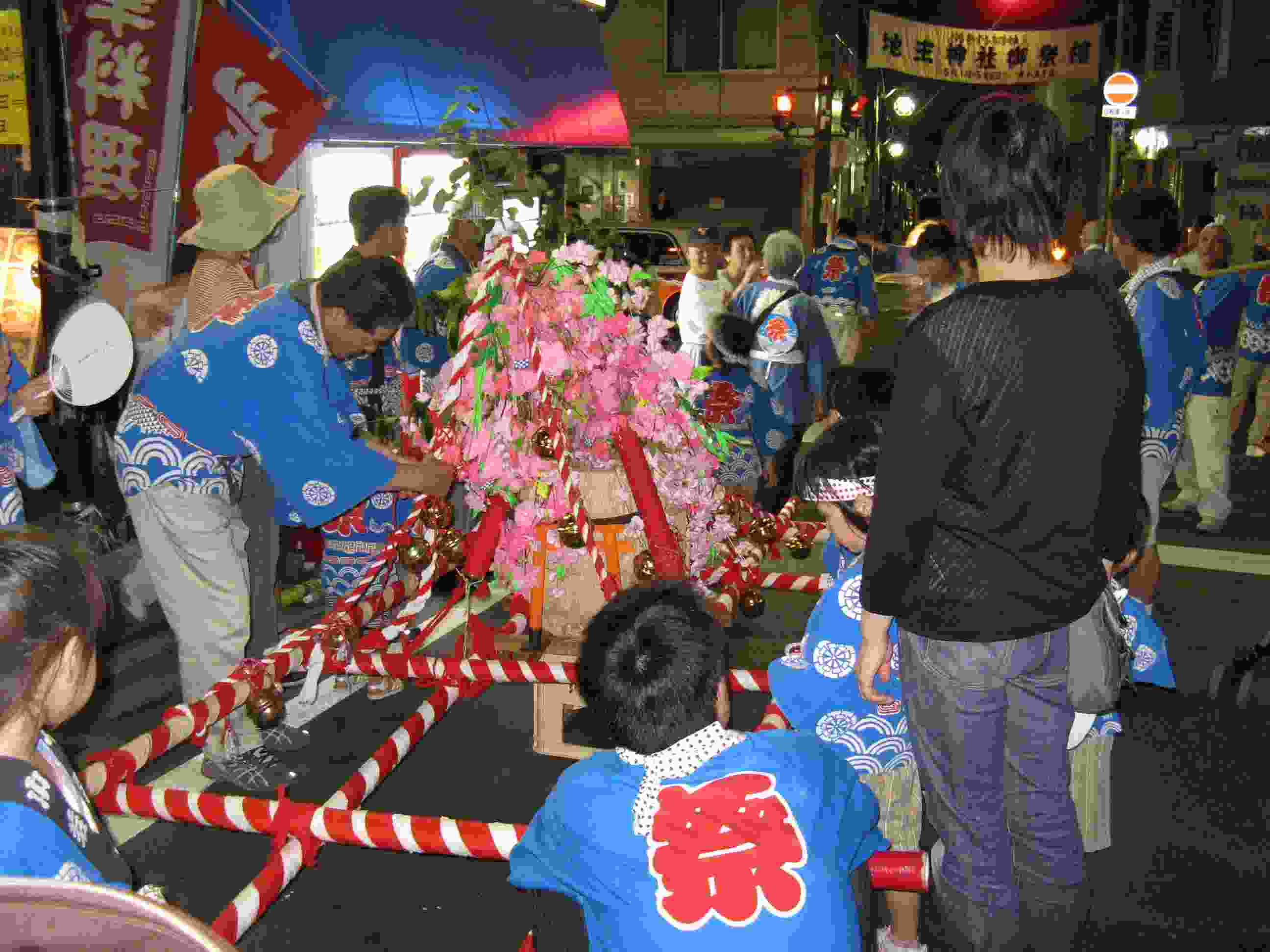 例大祭 地主祭り　子供みこし