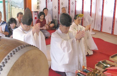 健康長寿祈願　敬老祭　玉串拝礼