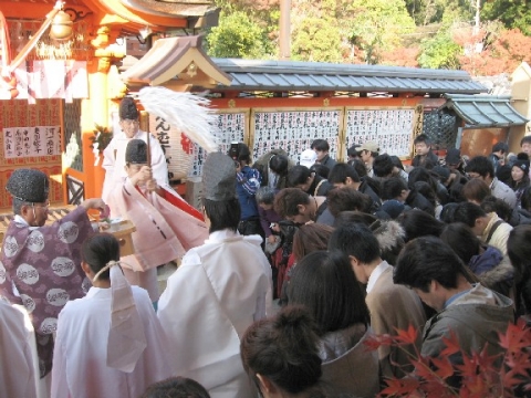 地主神社 もみじ祭 修祓