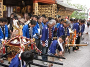 地主祭り 清水一丁目二丁目御輿祓い式