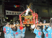 地主祭り 宵宮 御輿巡幸