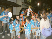 地主祭り 宵宮 御輿巡幸