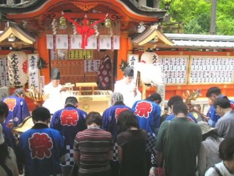 例大祭地主祭り 御輿祓い式