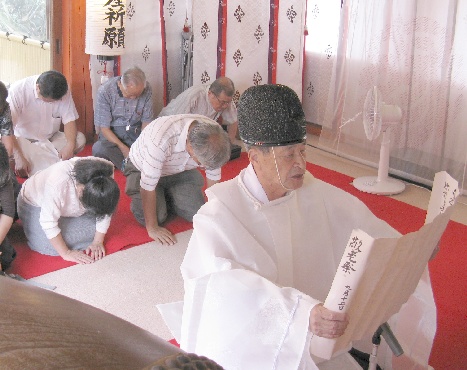 地主神社敬老祭 お祓い