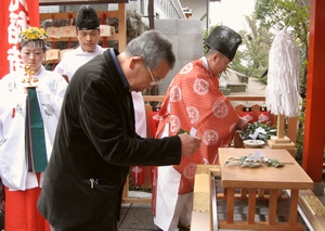 栗光稲荷 初午祭 氏子拝礼