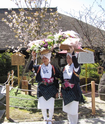 縁結び祈願桜祭り 白川女