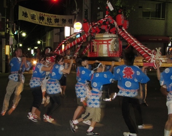 例大祭 地主祭り 宵宮