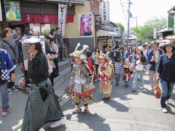 例大祭 地主祭り　武者