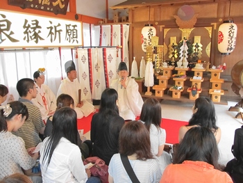 えんむすび地主祭り  宮司の言葉