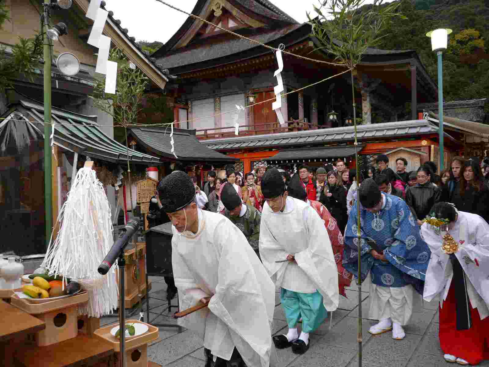 もみじ祭り 火焚き神事