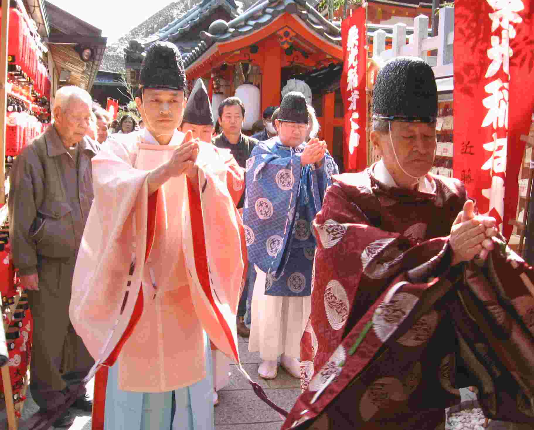 栗光稲荷 初午祭 宮司拝礼