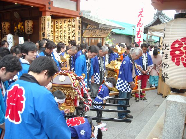 例大祭 地主祭り 清水一・二丁目御輿祓い式