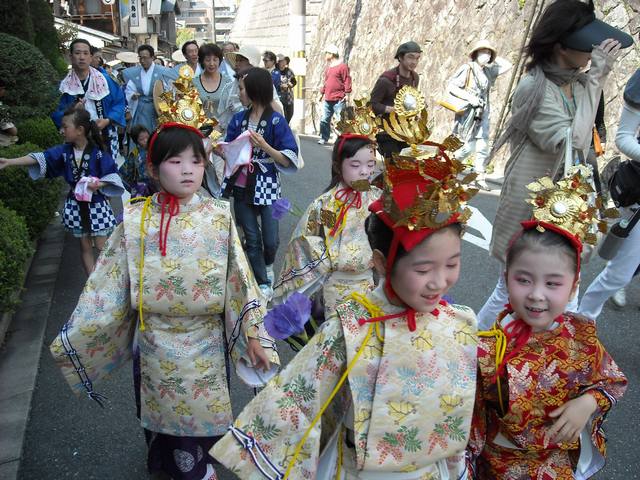 例大祭 地主祭り 稚児