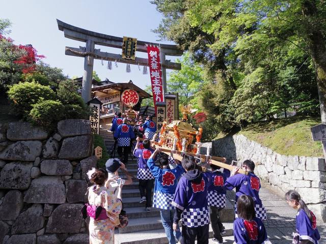 例大祭 地主祭り 御輿